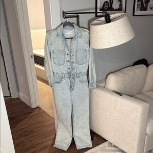 Zara Blue Denim Overalls
